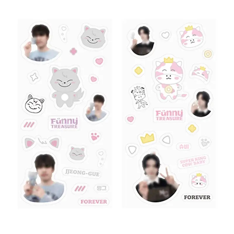TREASURE - Funny Treasure - Clear Sticker Set - TREASURE - Sticker - Harumio