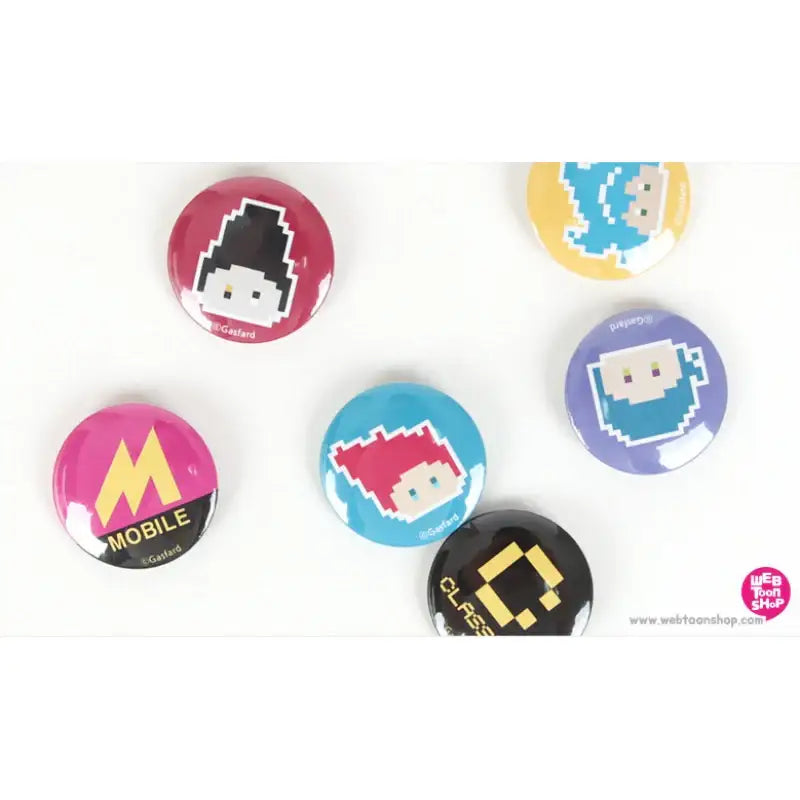 Guardians Of The Video Game - Pin Button Set - Webtoon Shop - Accesories - Harumio