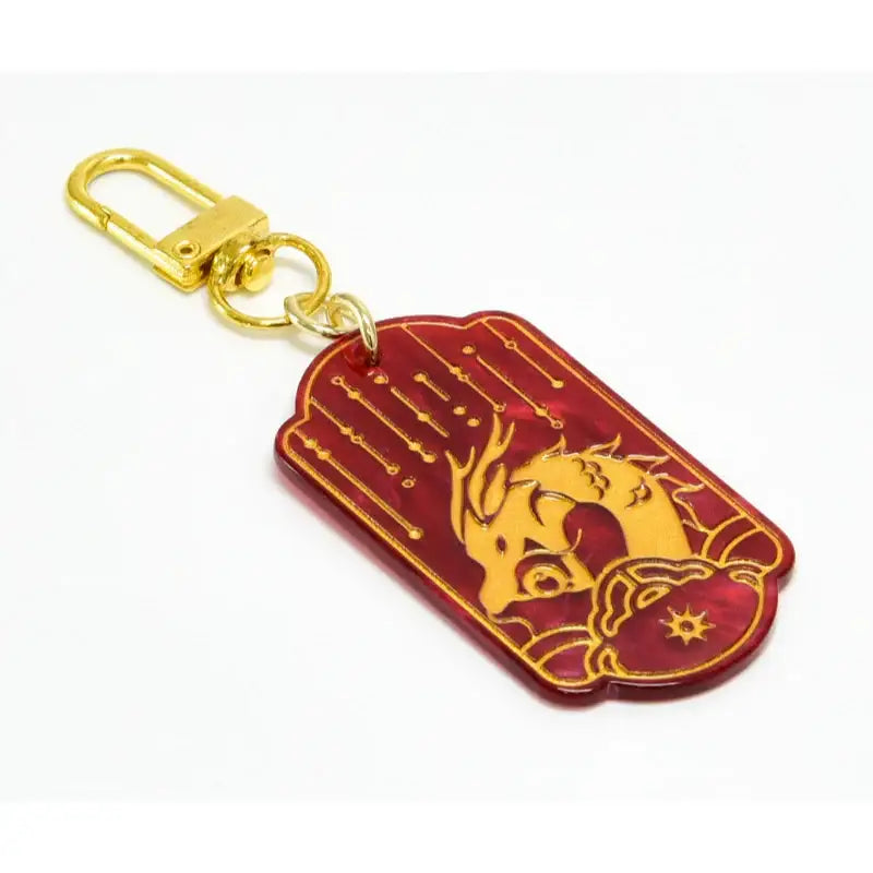 Where the Dragon's Rain Falls - Mother-of-pearl Patterned Acrylic Keyring - Soone Content - Keyrings - Harumio