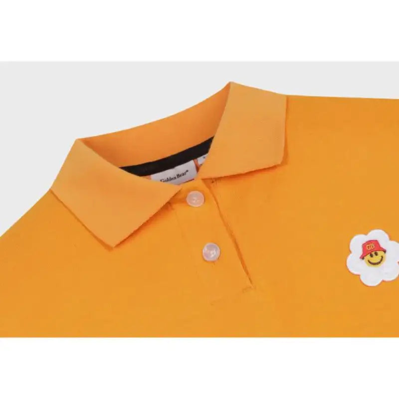 Wiggle Wiggle X Golden Bear - Short Sleeve Polo Crop Shirt - Wiggle Wiggle - T-shirt - Harumio