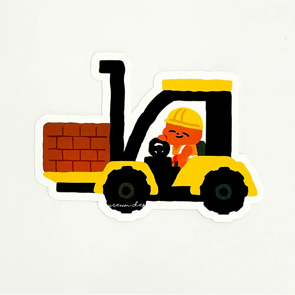 Pureureum Design - Cupid Bear Construction Site Removable Piece Sticker Set - Pureureum Design - Home & Living, Accessories - Harumio