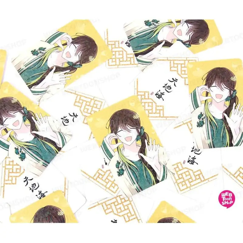 Heaven And Earth - Photo Card + Heart Button (Random) - Webtoon Shop - Accessories - Harumio
