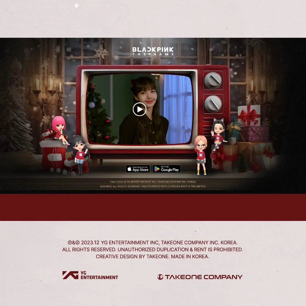 Blackpink - The Game Photocard Collection (Christmas Edition) - YGPLUS - Album - Harumio