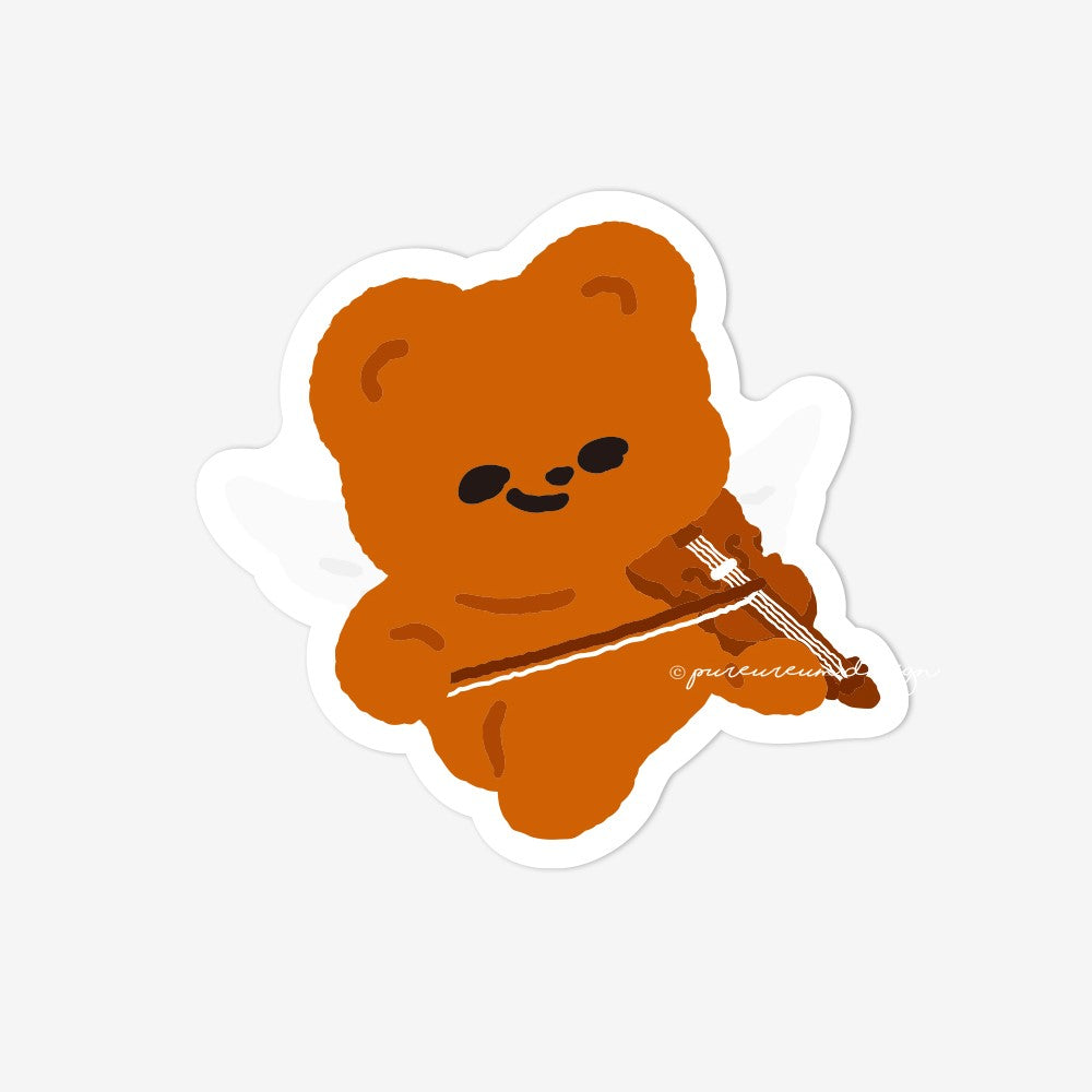 Pureureum Design - Cupid Bear Concert Engraving Sticker