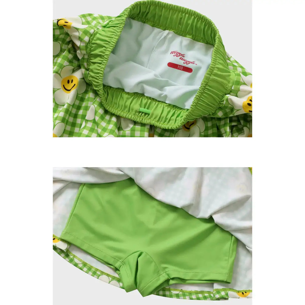 Wiggle Wiggle x Childy - Ruffle Dress Swimsuit Set - Wiggle Wiggle - Swimwear - Harumio