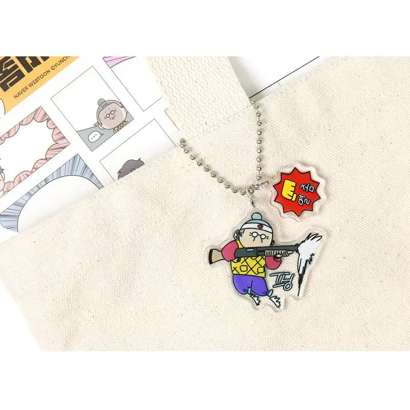 My Daughter Is a Zombie - Acrylic Keyring - Webtoon Friends - Keychains - Harumio