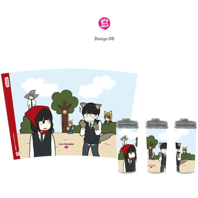 Love Revolution - Tumbler 500ml - Webtoon Shop - Tumblers - Harumio