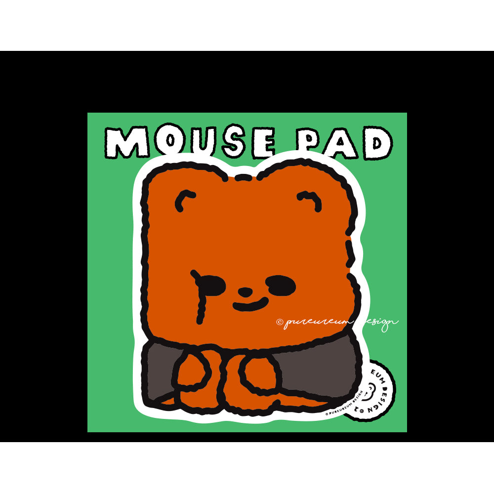 Pureureum Design - Cupid Bear Work Life Mouse Pad