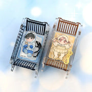 The Northern Duke Needs a Warm Hug - Rocking Crib Acrylic Stand + Charm Set - Webtoon Shop - Acrylic Stand - Harumio