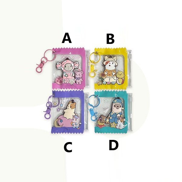 Cats and Soup X V-Square - Silicon Keyring