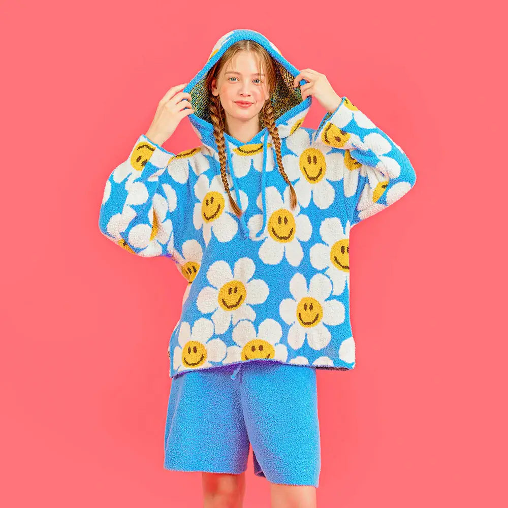 Wiggle Wiggle - Smile We Love Hooded Pajama Set - Wiggle Wiggle - Pyjamas - Harumio