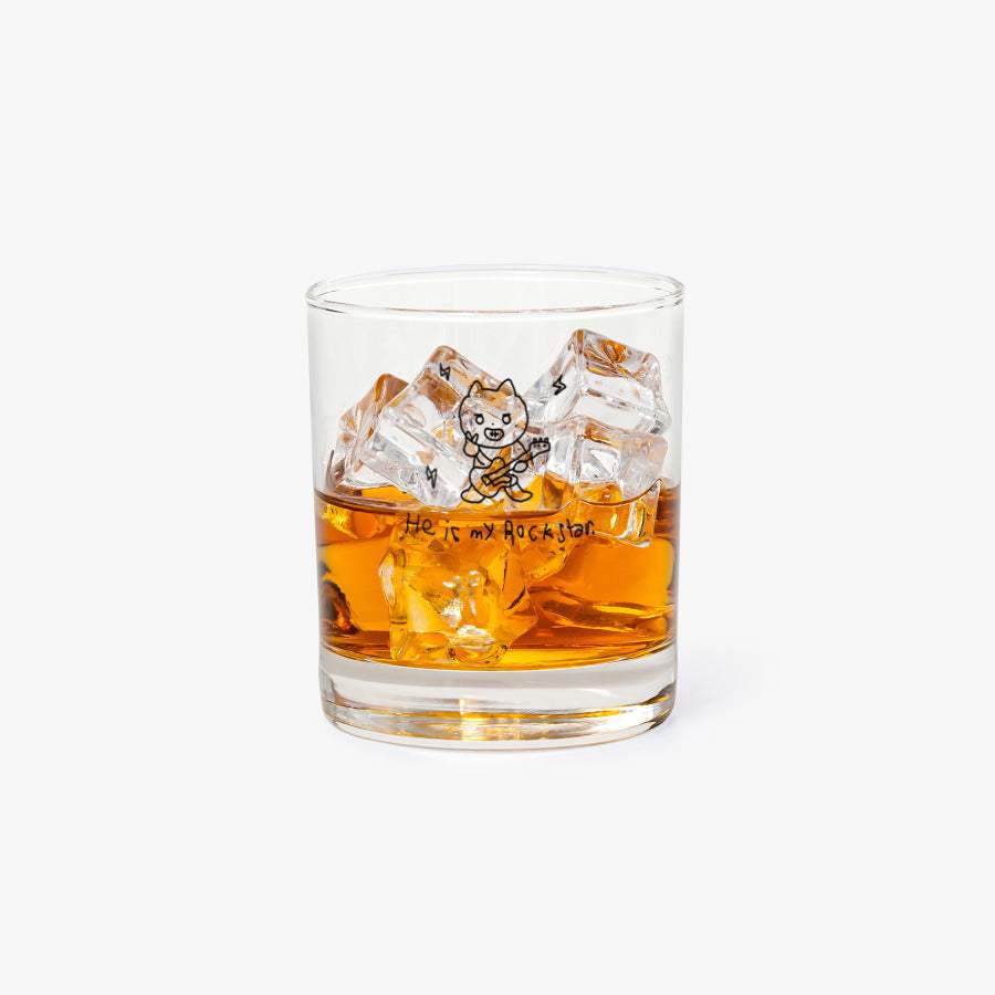 Dalme - He is my Rock Star Glass Cup - Marpple Shop - Glass Cup - Harumio