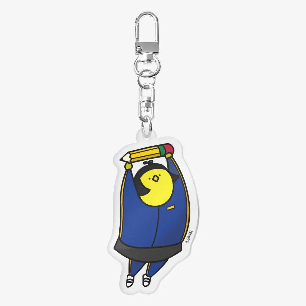K Academy Survival Story - Chick School Girl Acrylic Keyring - Marpple Shop - Acrylic Keyring - Harumio