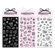 Standard Love Dance - LEEGONG Black Cherry Pie Seal Sticker - Line Friends Square - Sticker - Harumio
