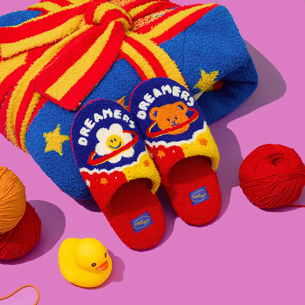 Wiggle Wiggle - Dreamers Terry Home Slippers (Kids) - Wiggle Wiggle - Slipper - Harumio