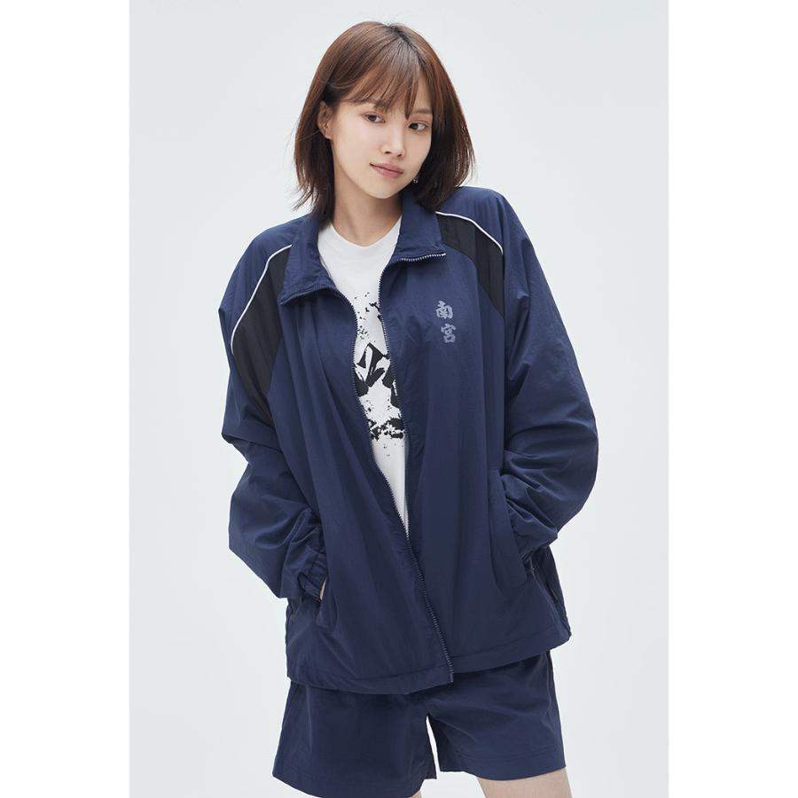 SPAO x Namgung Hyuk - Windbreaker (GLOSSY NAVY) - SPAO - Windbreaker - Harumio