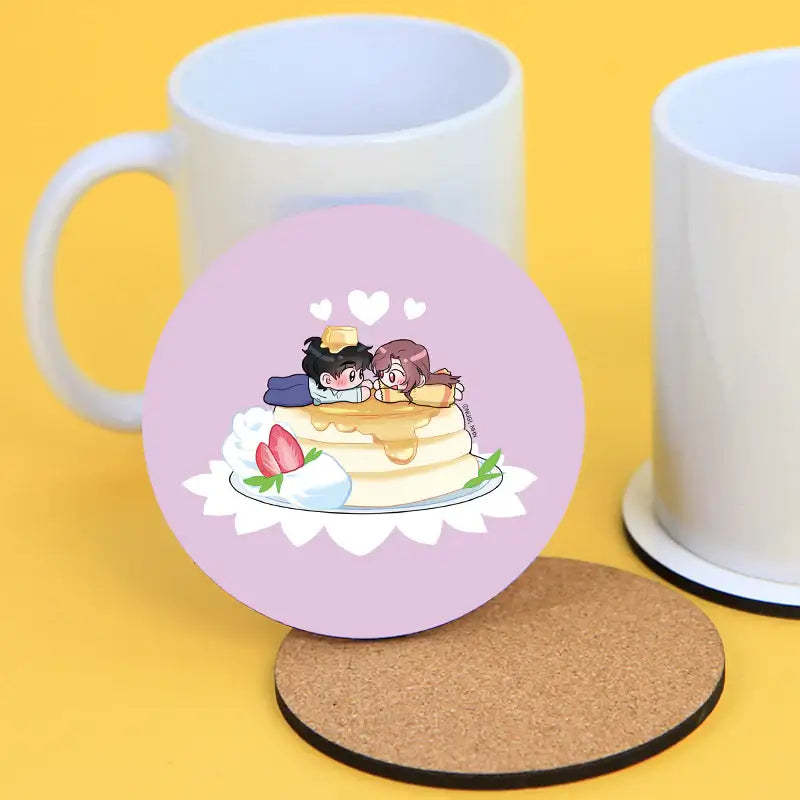 The Northern Duke Needs a Warm Hug - Cork Coaster - Webtoon Shop - Cork Coaster - Harumio