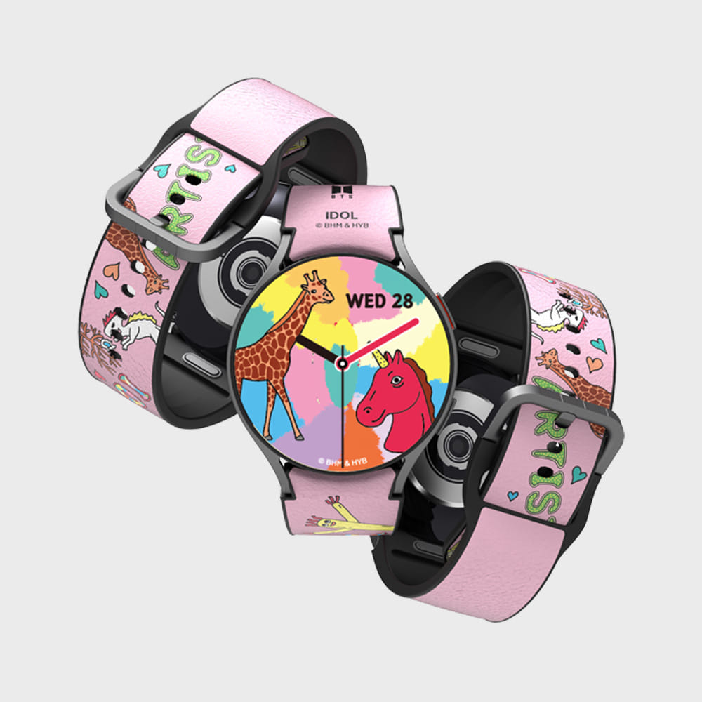 SLBS - BTS IDOL Music Theme Hybrid Watch Strap (Galaxy Watch6)