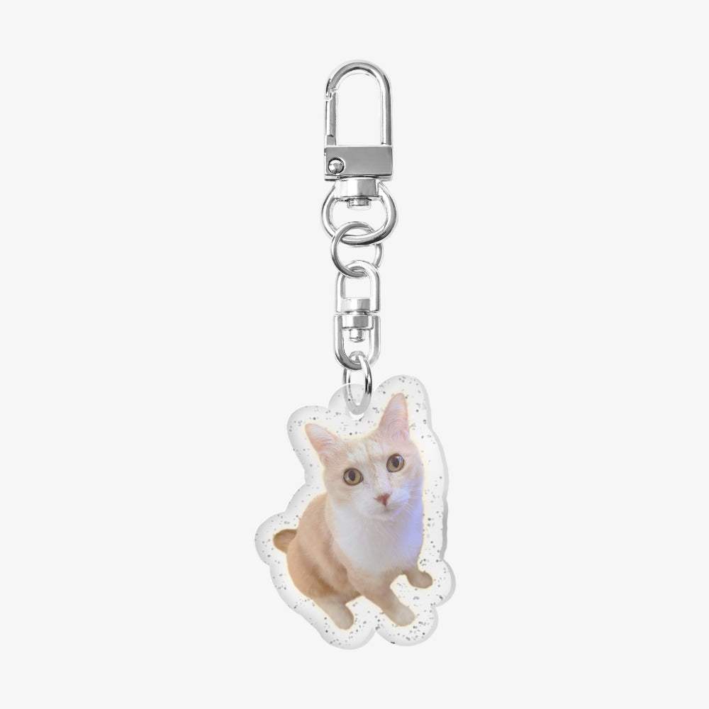 Chabi Story - Cat Glitter Acrylic Keyring - Marpple Shop - Keyring - Harumio