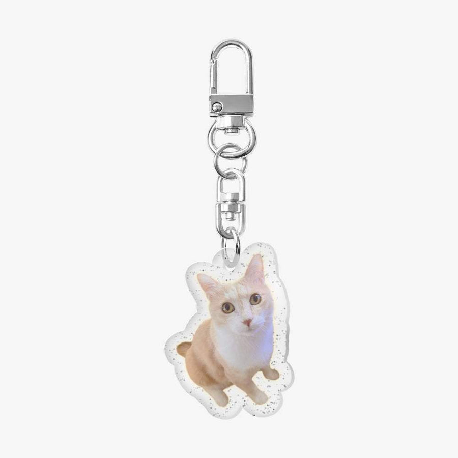 Chabi Story - Cat Glitter Acrylic Keyring - Marpple Shop - Keyring - Harumio