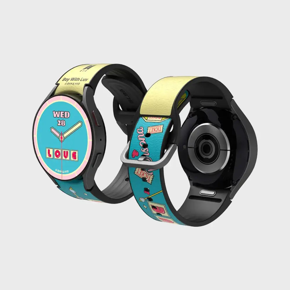 SLBS - BTS Boy With Luv Music Theme Hybrid Watch Strap (Galaxy Watch6) - SLBS - Home & Living, Accessories - Harumio