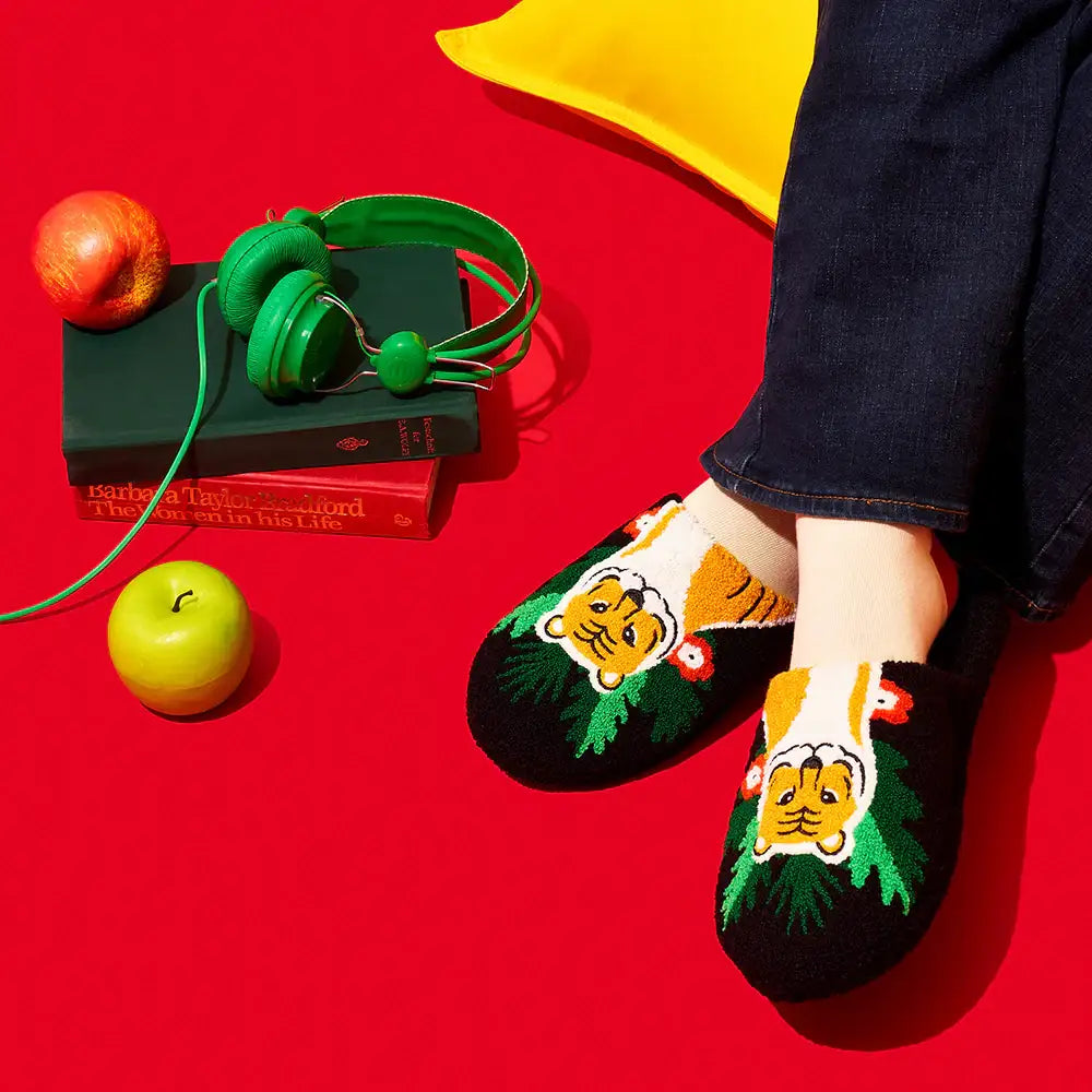 Wiggle Wiggle - Tiger Terry Home Slippers - Wiggle Wiggle - Slipper - Harumio