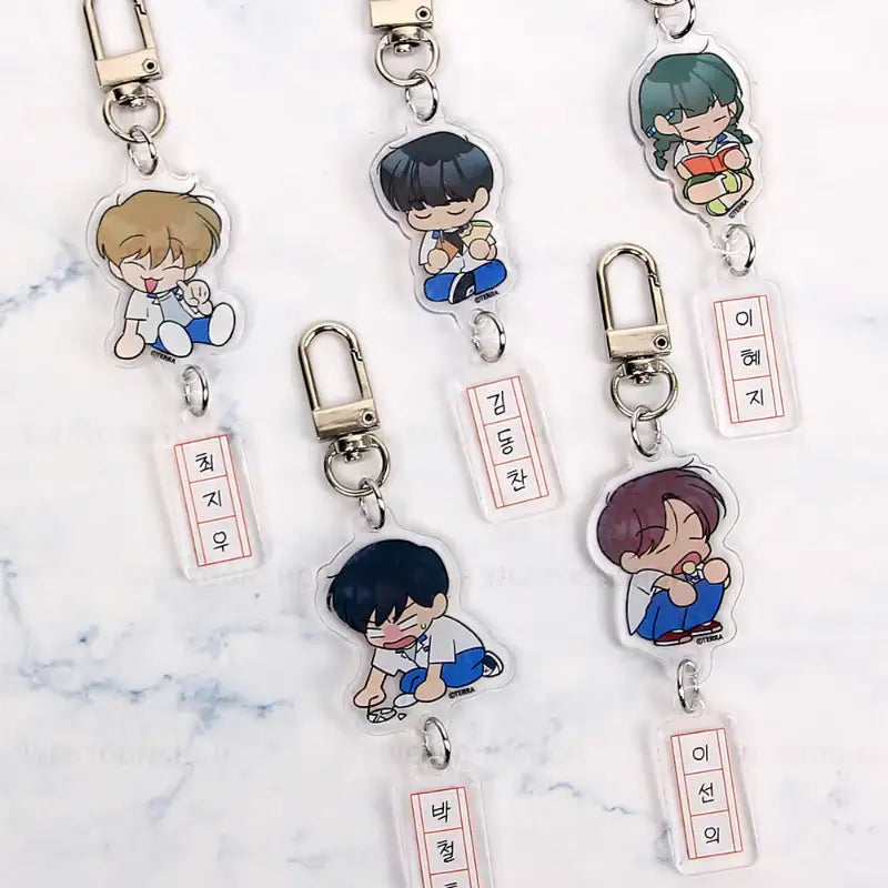 Spinach Bouquet - Summer 2-tier Acrylic Keyring - Webtoon Shop - Acrylic Keyring - Harumio