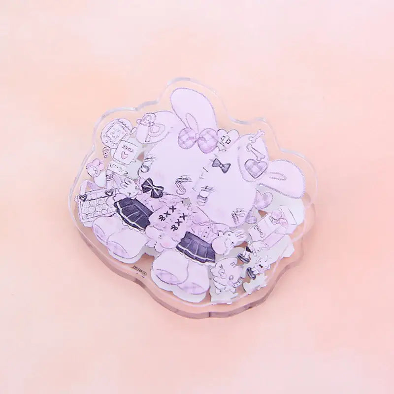 Miffy_riri - Rabbit Friend Acrylic Clip - Webtoon Shop - Accessories - Harumio