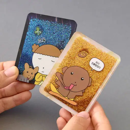 Maru Is a Puppy - Glitter Acrylic - Webtoon Friends - Acrylic Panel - Harumio