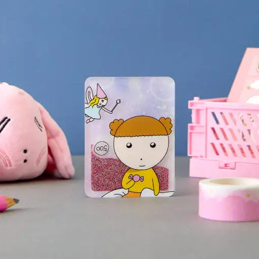 Maru Is a Puppy - Glitter Acrylic - Webtoon Friends - Acrylic Panel - Harumio