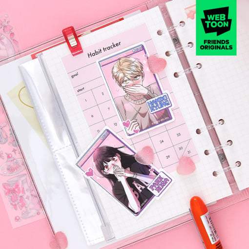 Villain With a Crush - Sticker Pack - Webtoon Friends - Sticker - Harumio