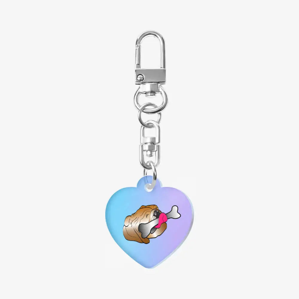 Kodanhan - Pot Belly Squid Heart Acrylic Keyring - Marpple Shop - Keyring - Harumio