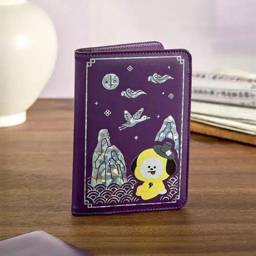 BT21 - Premium K-Edition Mother-of-pearl Graphic Passport Case - Line Friends - Passport Case - Harumio