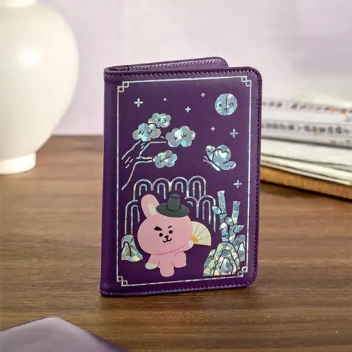 BT21 - Premium K-Edition Mother-of-pearl Graphic Passport Case - Line Friends - Passport Case - Harumio
