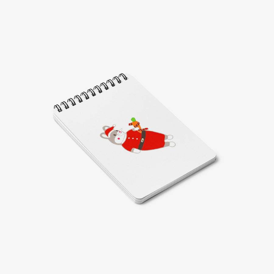 Anna Shop - Christmas Bored Rabbit A6 Notebook - Marpple Shop - Notebook - Harumio
