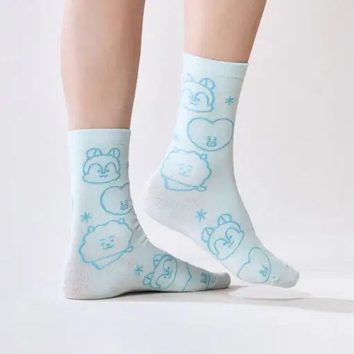 BT21 - Basic Jacquard Socks Candy Gift Set (2PCS) - BT21 - Socks - Harumio