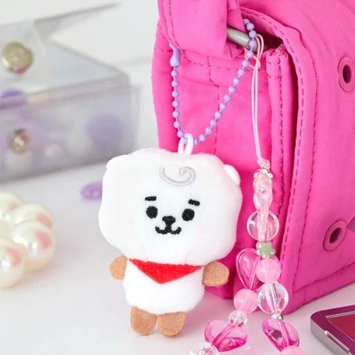BT21 - BABY PEARL Doll Keychain - Line Friends - Doll Keyring - Harumio