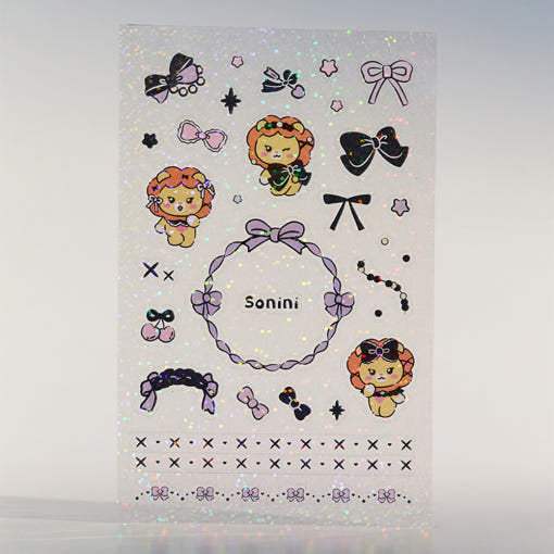 Line Friends - (G)I-DLE Minini Hologram Plate Sticker - Line Friends - Sticker - Harumio