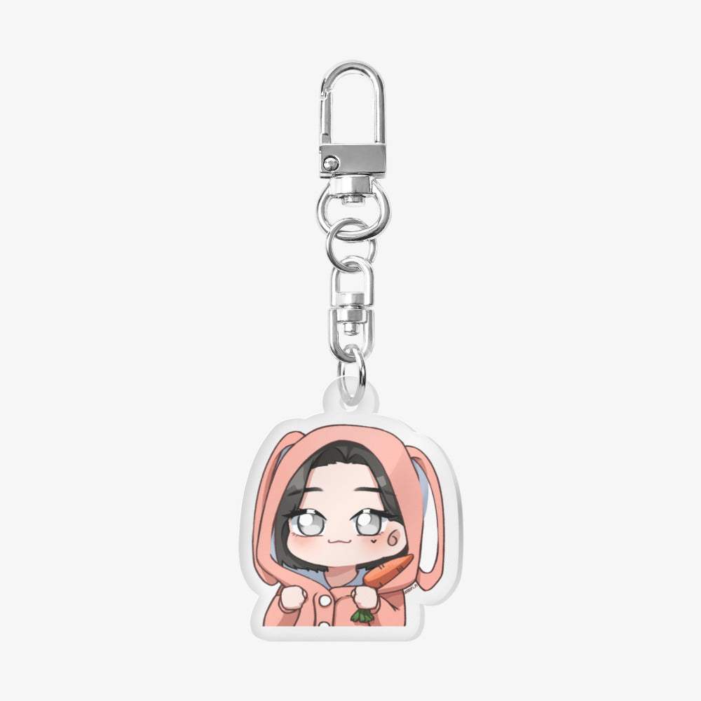 Arctic Fox - Joyful Rabbit Se Yeon Acrylic Keyring - Marpple Shop - Keyring - Harumio