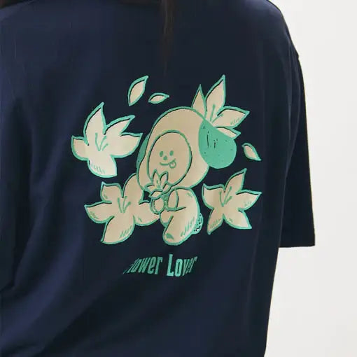 BT21 - CHIMMY Flower Lover Short Sleeve T-Shirt - BT21 - T-Shirt - Harumio