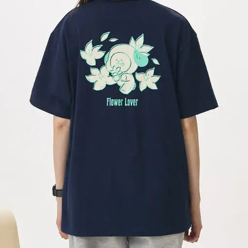 BT21 - CHIMMY Flower Lover Short Sleeve T-Shirt - BT21 - T-Shirt - Harumio