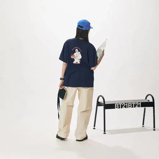 BT21 - COOKY Hotdog Master Basic Short Sleeve T-Shirt - BT21 - T-Shirt - Harumio