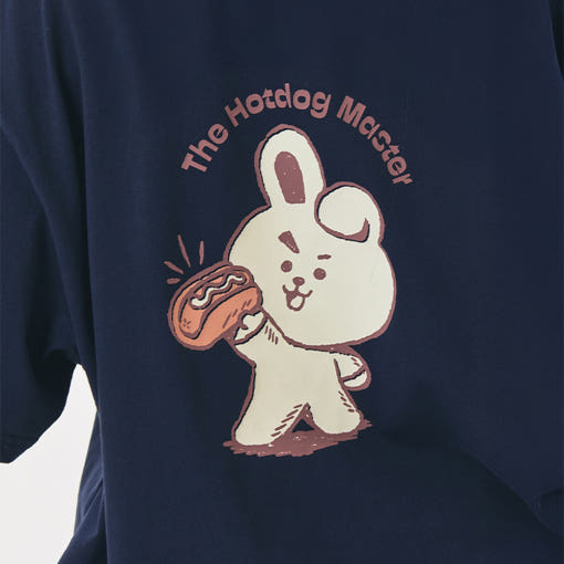 BT21 - COOKY Hotdog Master Basic Short Sleeve T-Shirt