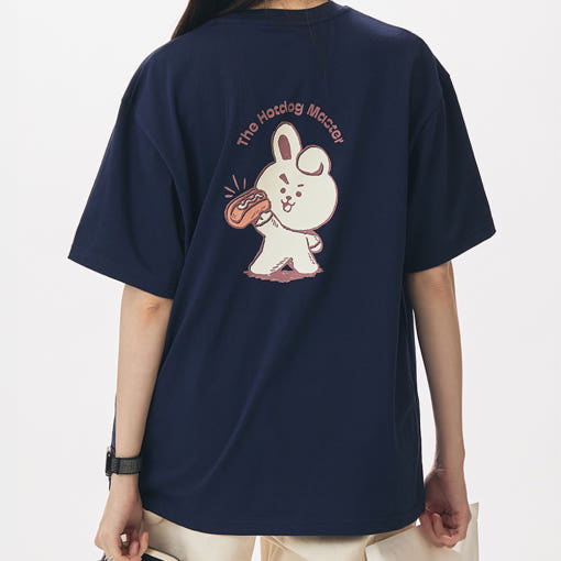BT21 - COOKY Hotdog Master Basic Short Sleeve T-Shirt