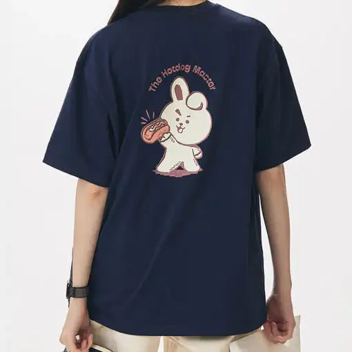 BT21 - COOKY Hotdog Master Basic Short Sleeve T-Shirt - BT21 - T-Shirt - Harumio