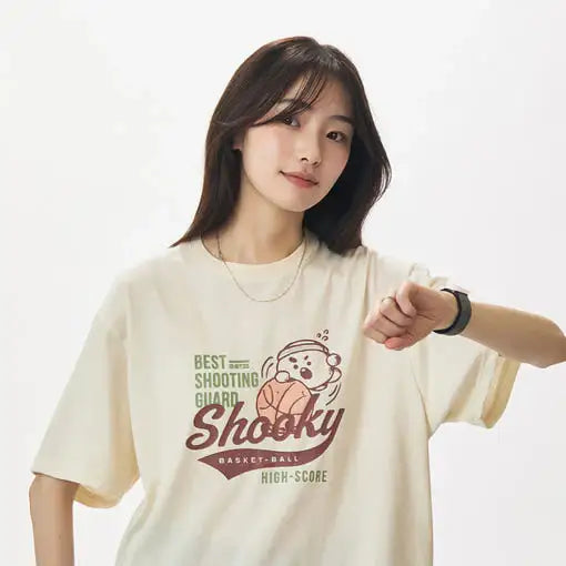 BT21 - SHOOKY Best Shooting Guard Short Sleeve T-Shirt - BT21 - T-Shirt - Harumio