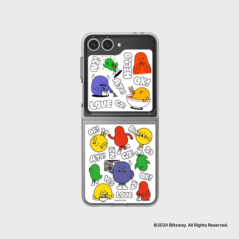 SLBS - Sticky Monster Lab Friends Flip Suit Card (Galaxy Z Flip6) - SLBS - Home & Living, Accessories - Harumio