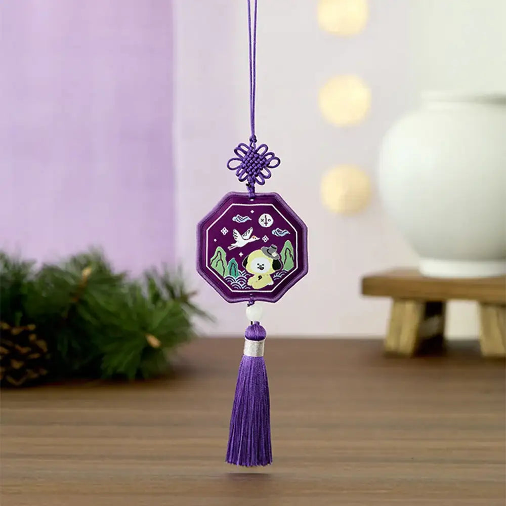 BT21 - Premium K-Edition Embroidered Tassel Keyring - Line Friends - Keyring - Harumio