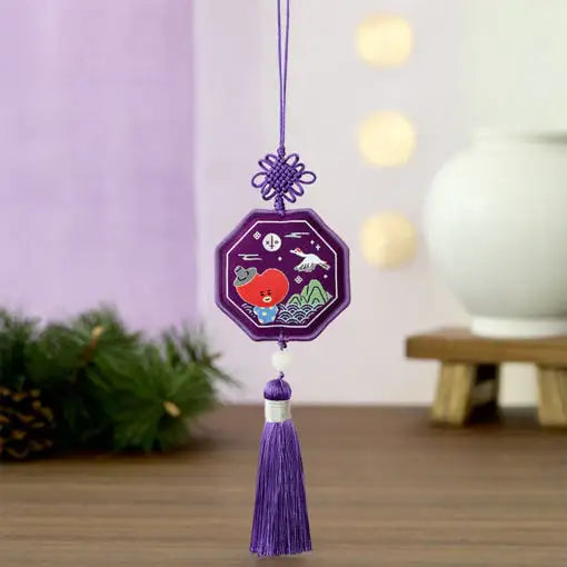 BT21 - Premium K-Edition Embroidered Tassel Keyring - Line Friends - Keyring - Harumio