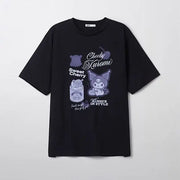 SPAO x Sanrio Characters - Short Sleeve T-Shirt (BLACK) - SPAO - T-Shirt - Harumio